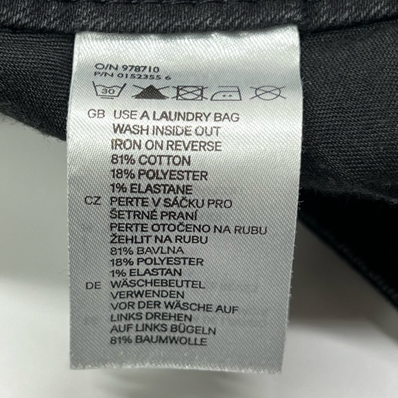 Black Denim Shorts Studded Detail Cutoff Raw Hem Summer Glam Rhinestone Beaded - Picture 10 of 17